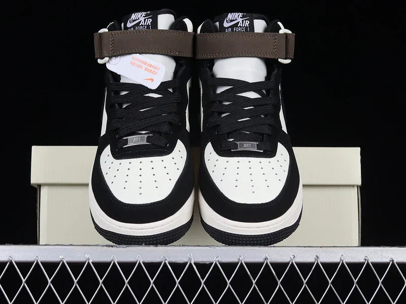 Nike Air Force 1 Mid "Black/Brown/White"