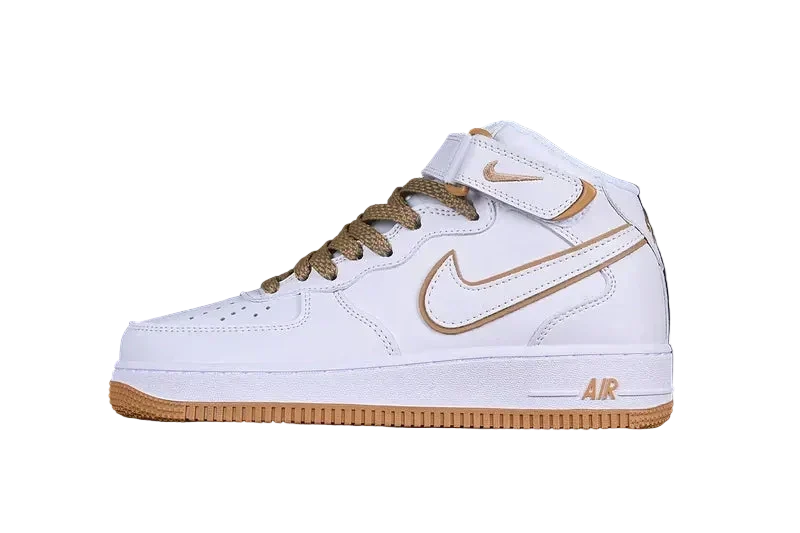 Nike Air Force 1 Mid "White/Sand"
