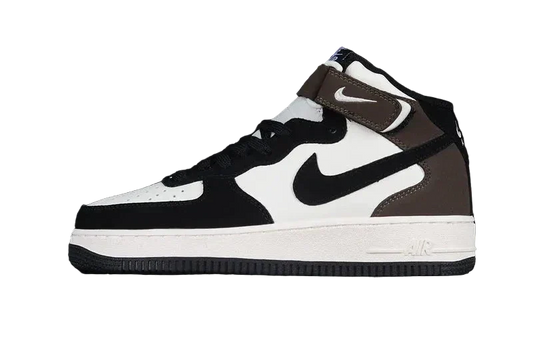 Nike Air Force 1 Mid "Black/Brown/White"
