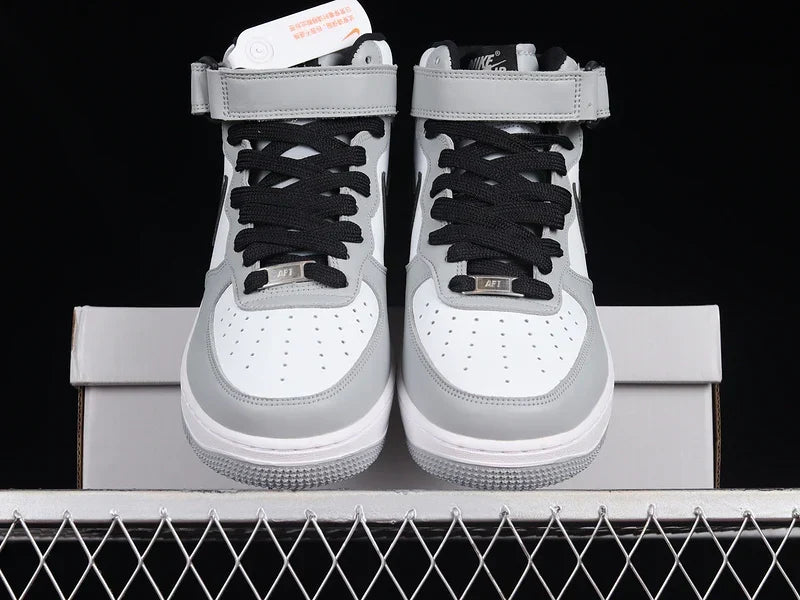 Nike Air Force 1 Mid "Grey/White/Black"