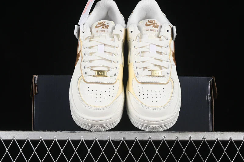 Nike Air Force 1 Shadow "White/Gold"