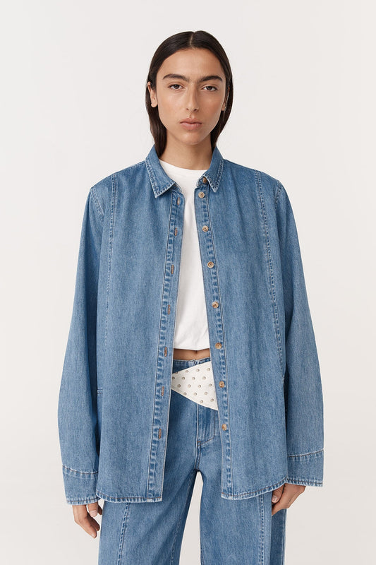 Dante Denim Long Sleeve Shirt