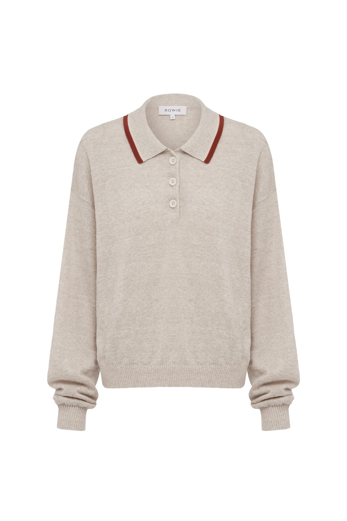 Uma Linen Knit Polo Top